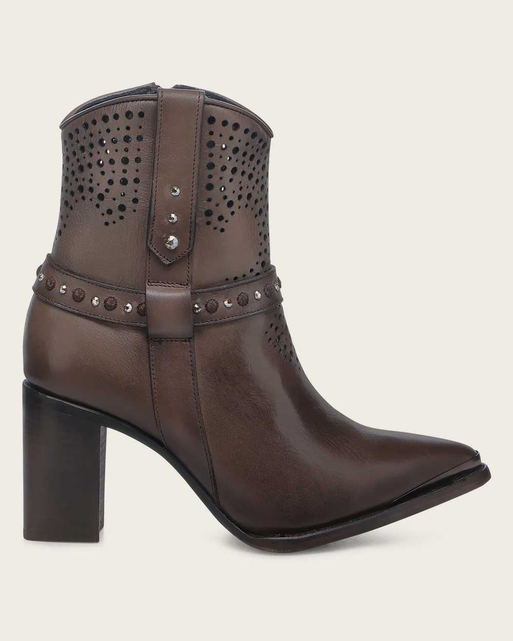 Cuadra Mujer Botín De Res Crust Taupe