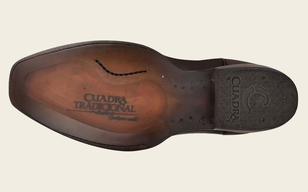 Cuadra Men’s Over Chestnut Laser & Embroidery Narrow Square Toe