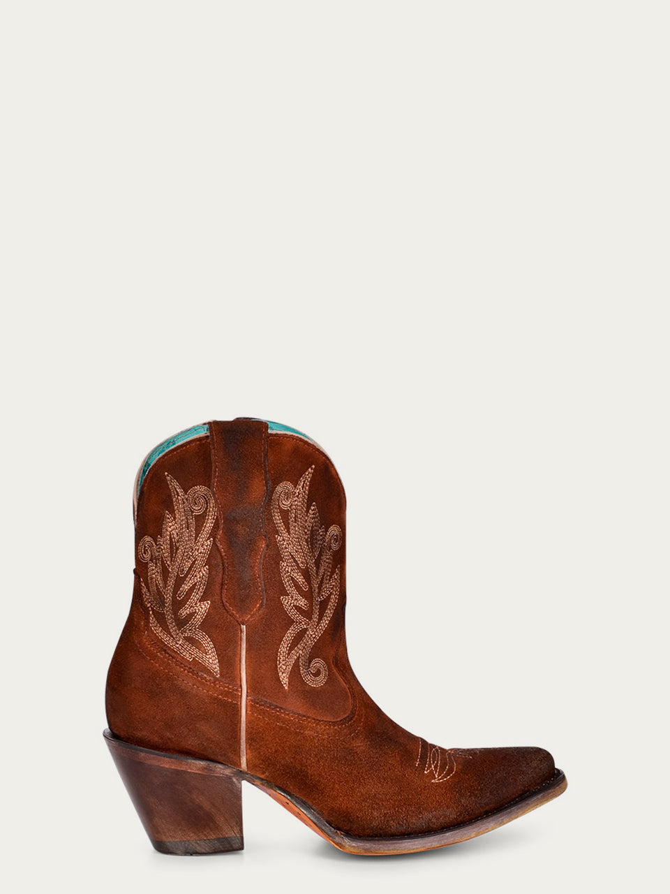 Corral Women’s Cognac Embroidery Ankle Boot J Toe