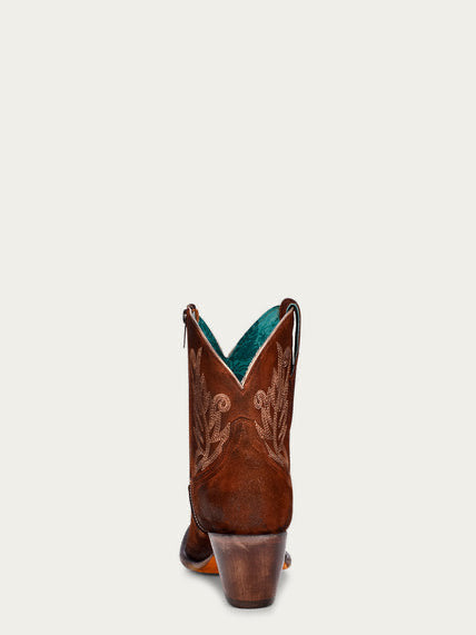 Corral Women’s Cognac Embroidery Ankle Boot J Toe