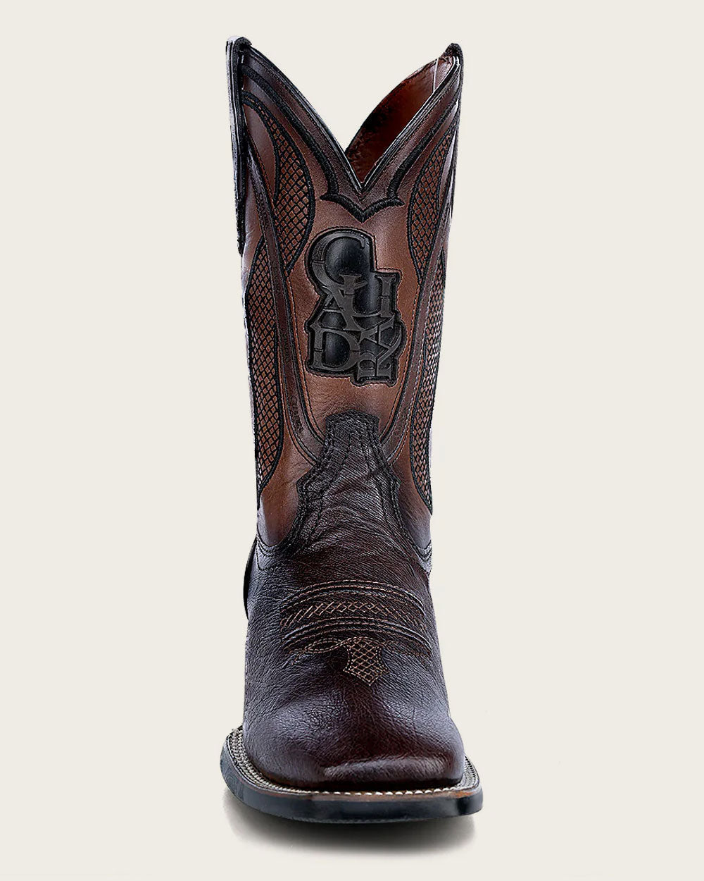 Cuadra Men’s Brown Ostrich Belly Square Toe