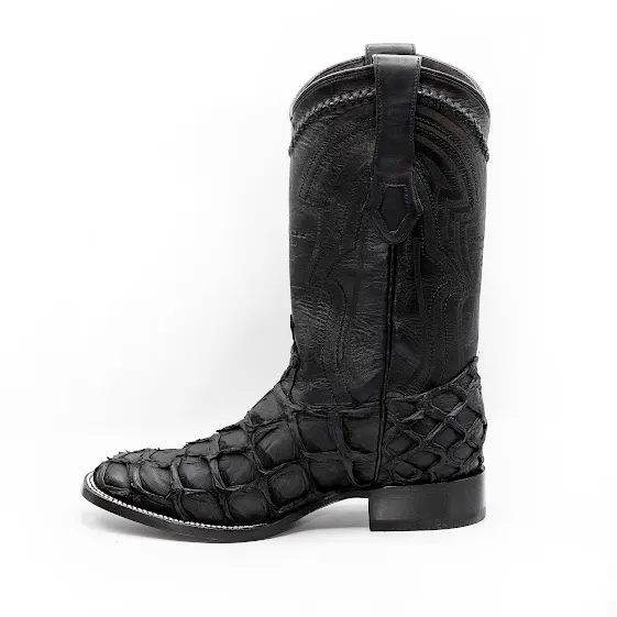Wild West Boots Pirarucu Fish Square Toe