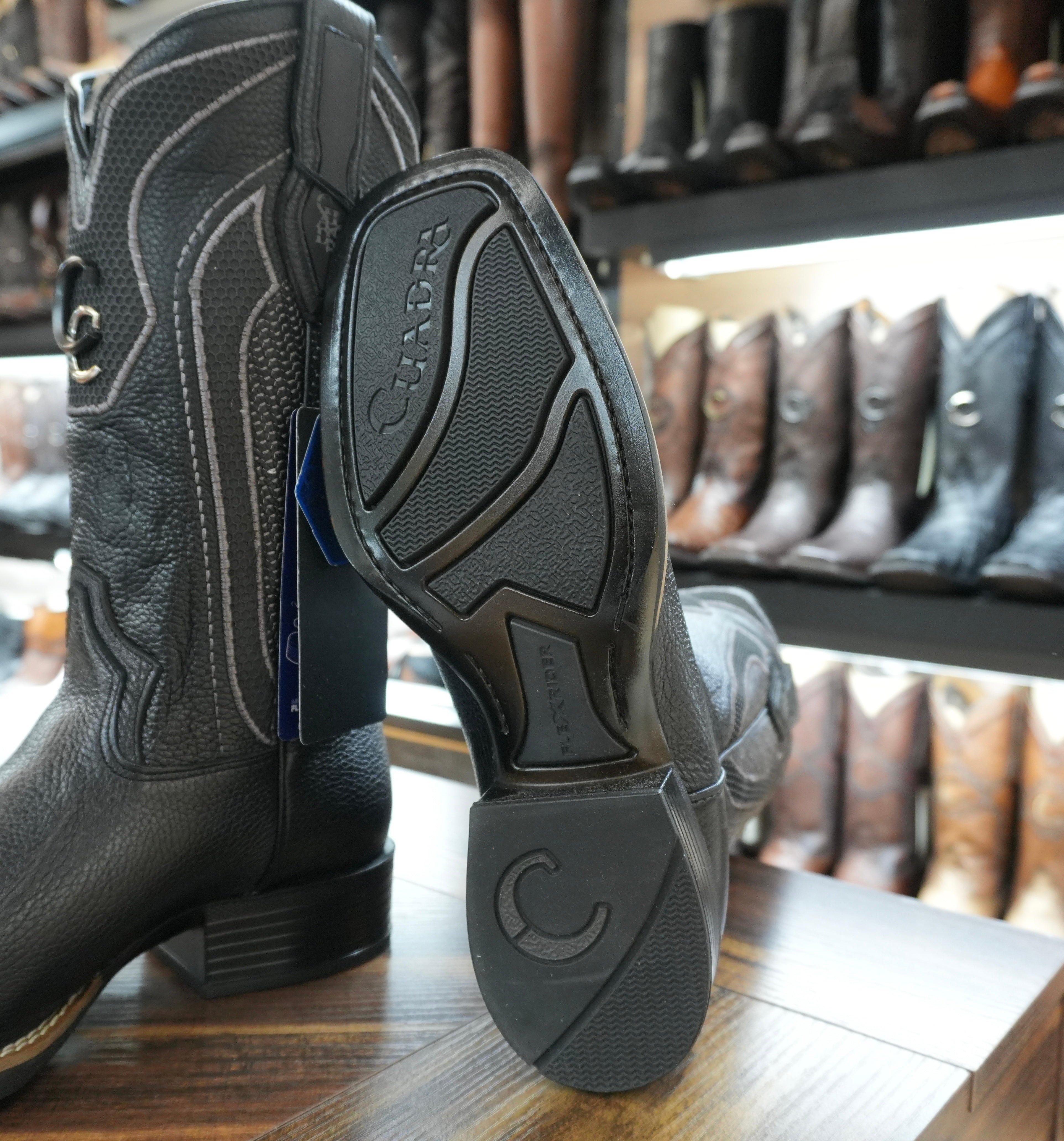 Cuadra Bota De Venado Italiano Negro