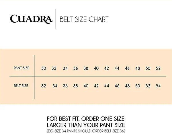 Cuadra Men’s Almond Deer Laser Belt