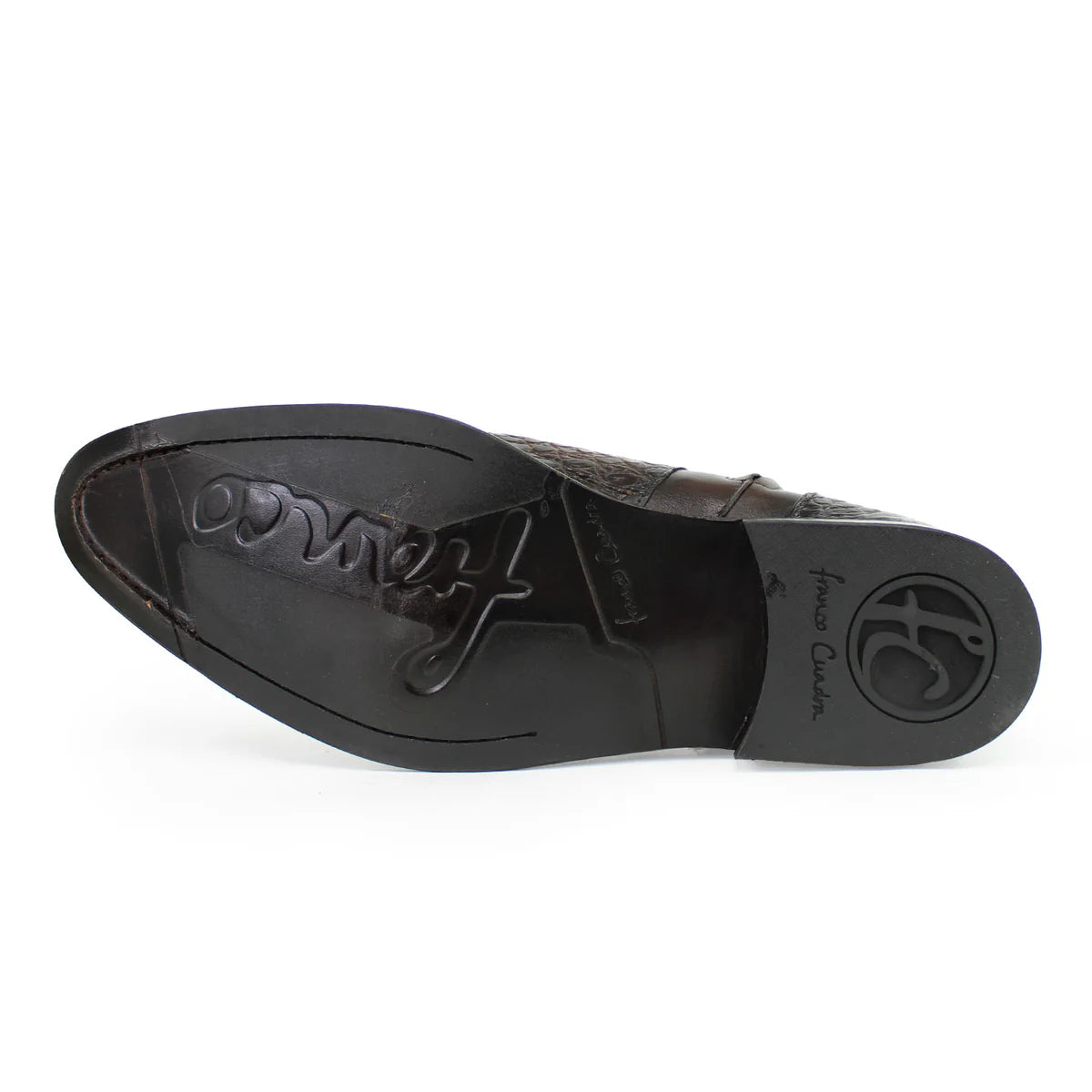 Franco Cuadra Men’s brown Caiman Zipper Round Toe
