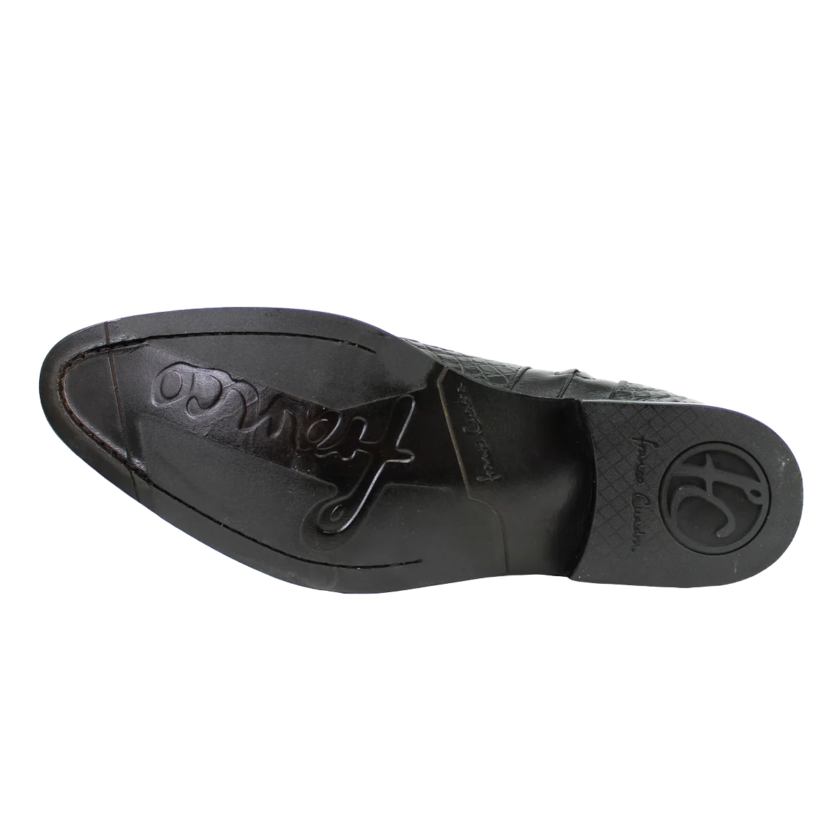 Franco Cuadra Men’s Black Caiman Round Toe Zipper