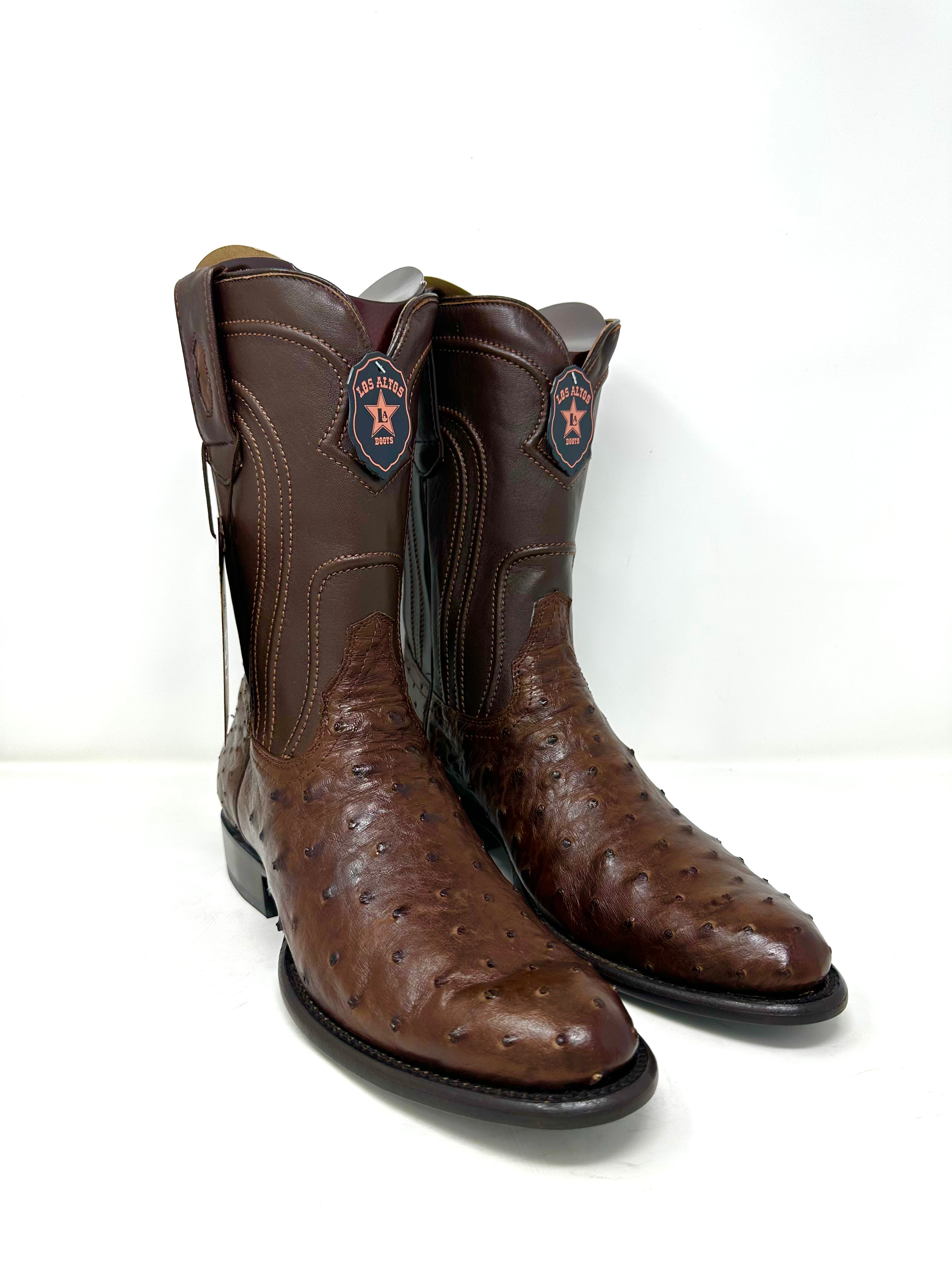 Men’s Roper Chocolate Ostrich Boot