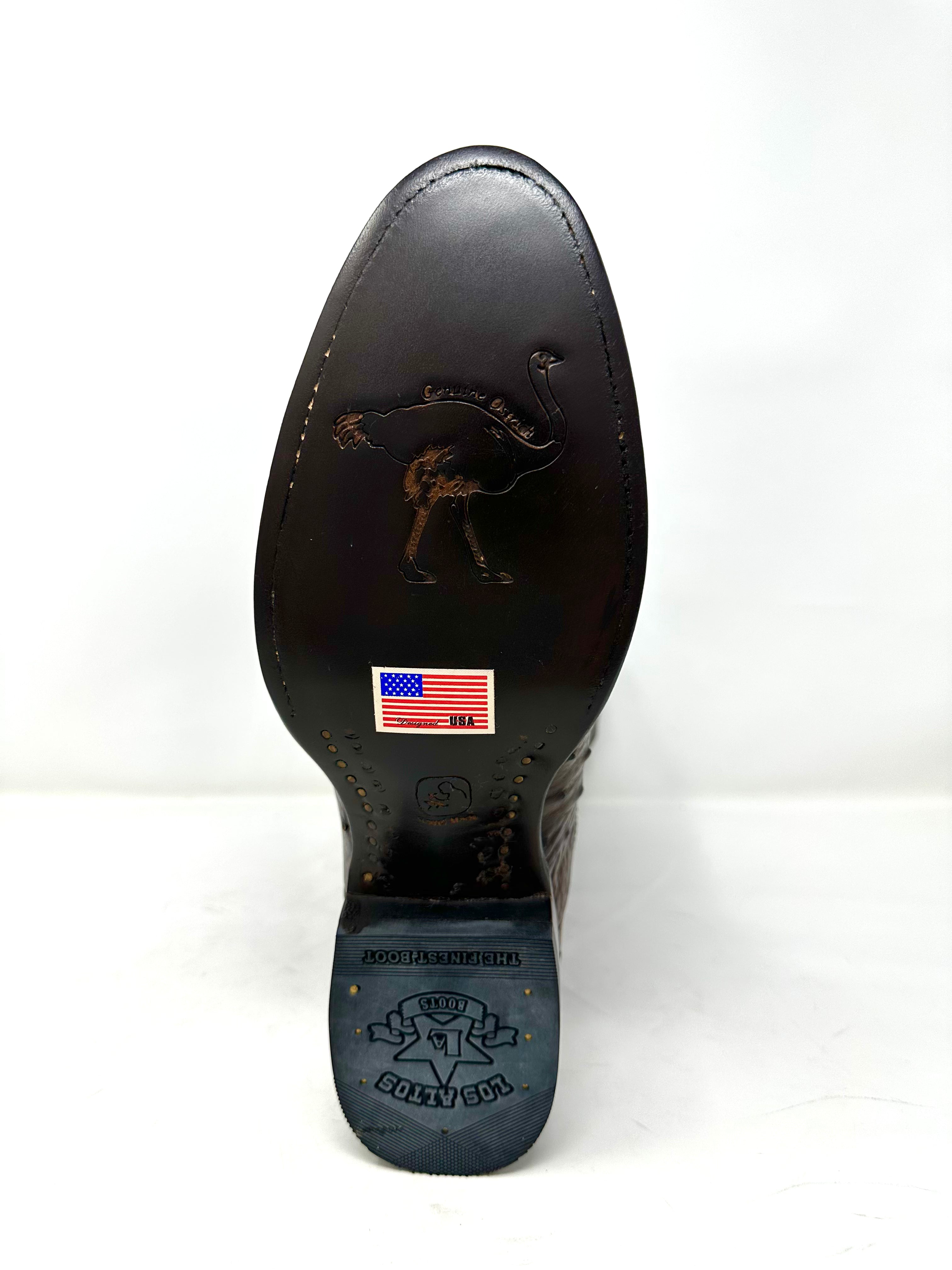 Men’s Roper Chocolate Ostrich Boot