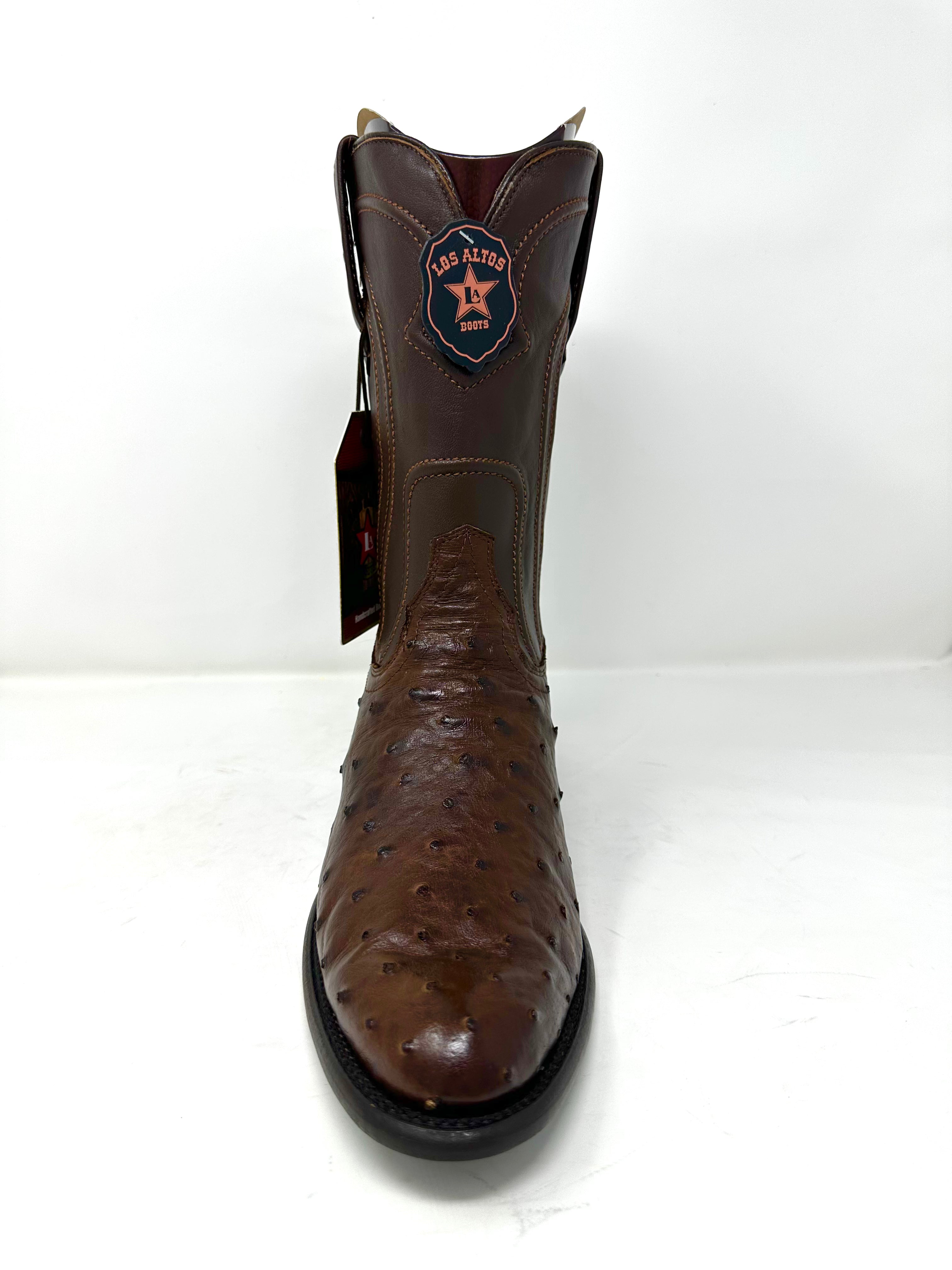 Men’s Roper Chocolate Ostrich Boot