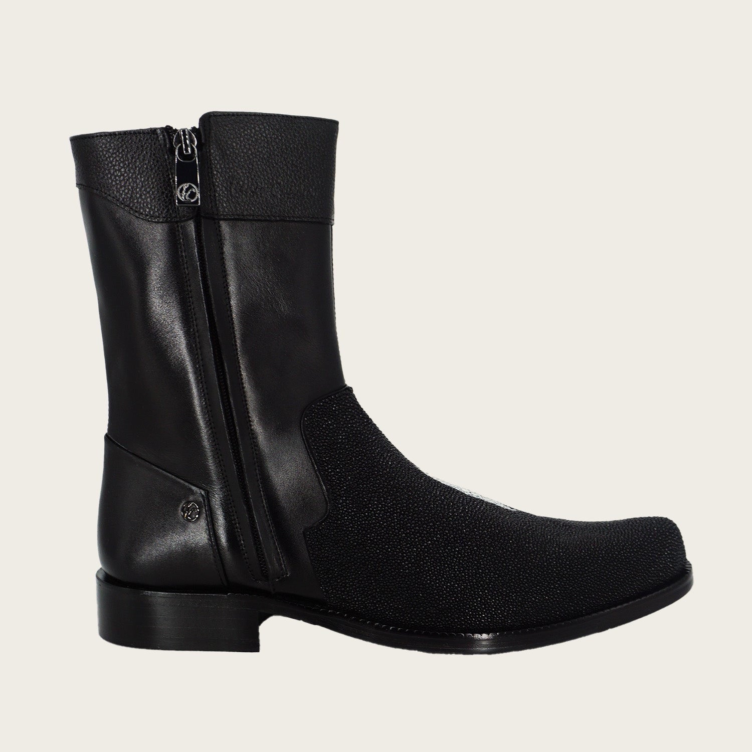 Franco Cuadra Bota Caballero Mantarraya Negro