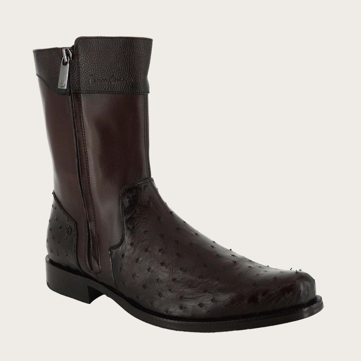 Franco Cuadra Bota Caballero Avestruz Café