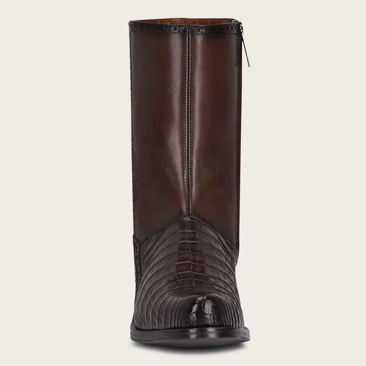 Cuadra Men’s Hand-painted Brown Caiman boot