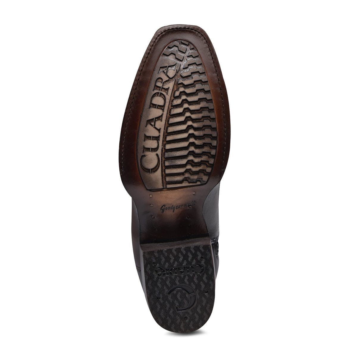 Cuadra Flame Chocolate Ostrich Laser & Woven Narrow Square Toe