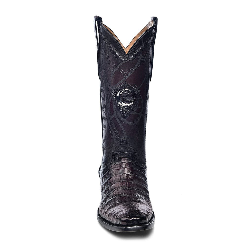 Cuadra Men's Black Cherry Caiman French Toe