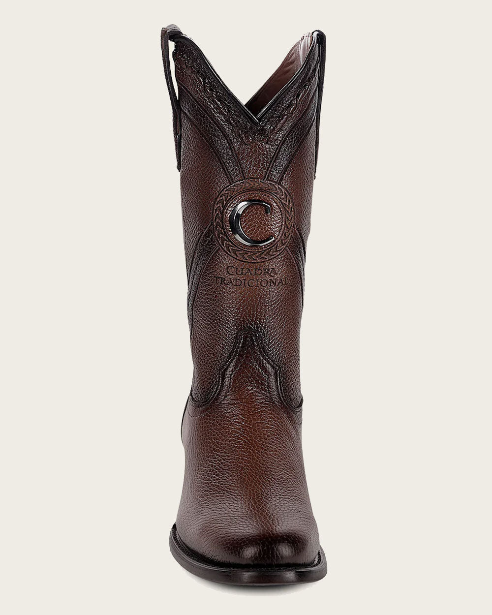 Cuadra Men’s Honey Deer Embroidery & Woven J Toe Boot