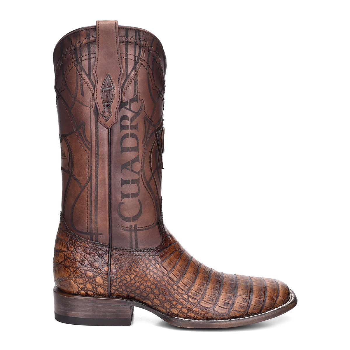 Cuadra Men's Caiman Maple Laser Square Toe Boot