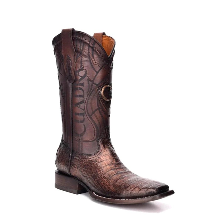 Cuadra Men's Fuscus Copper Caiman Laser & Embroidery Boot