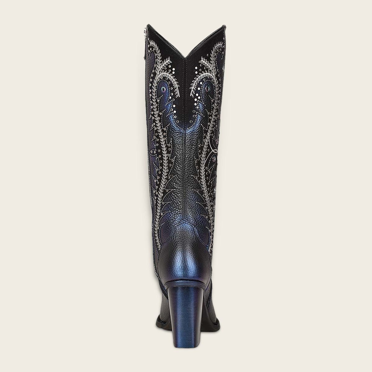 Cuadra High black leather western boot