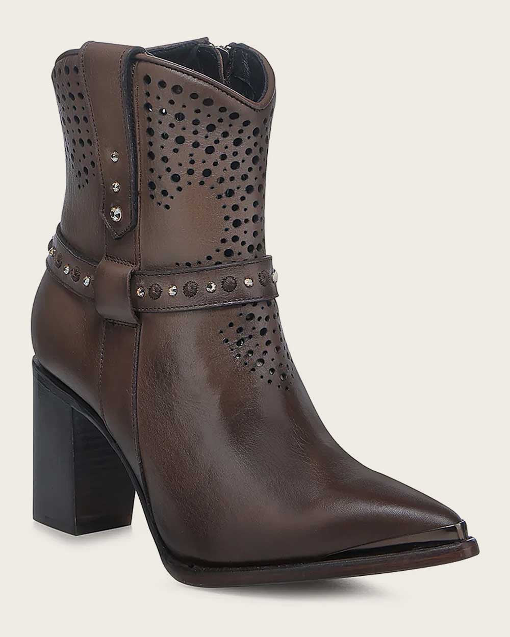 Cuadra Mujer Botín De Res Crust Taupe