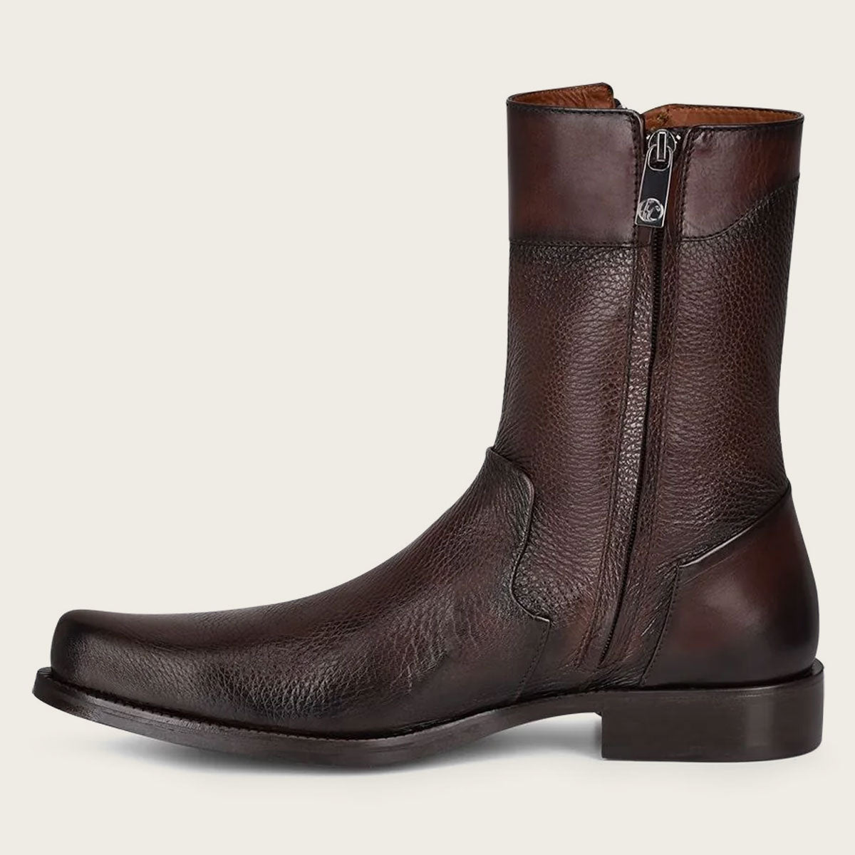 Franco Cuadra Hand-painted Brown Deer leather boot