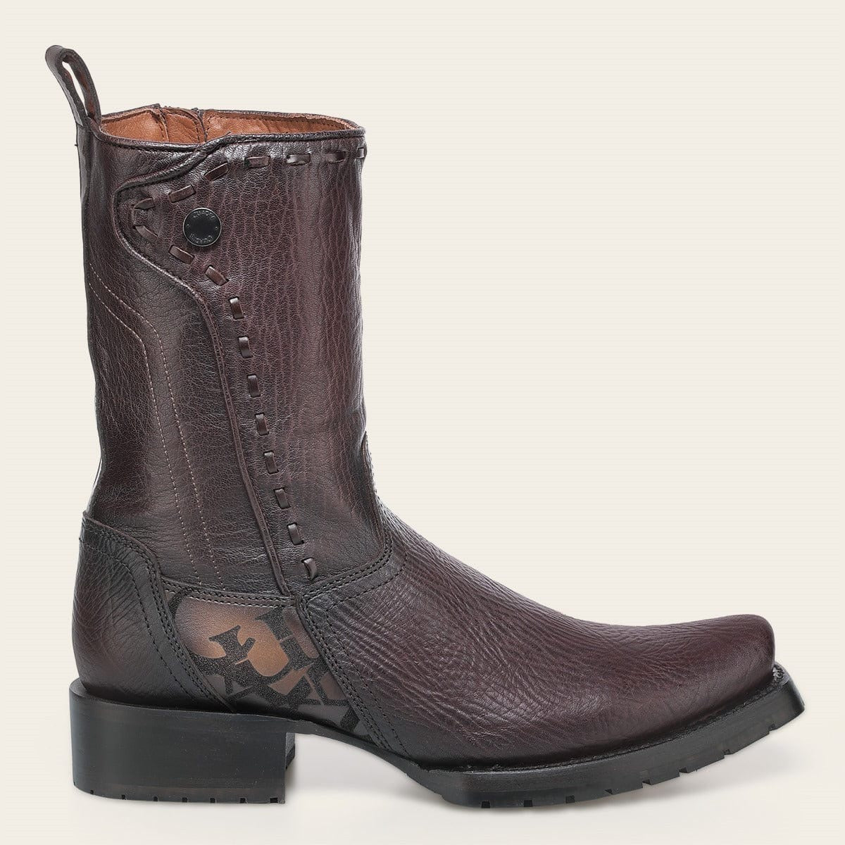 Cuadra Bota De Cuello De Toro Café