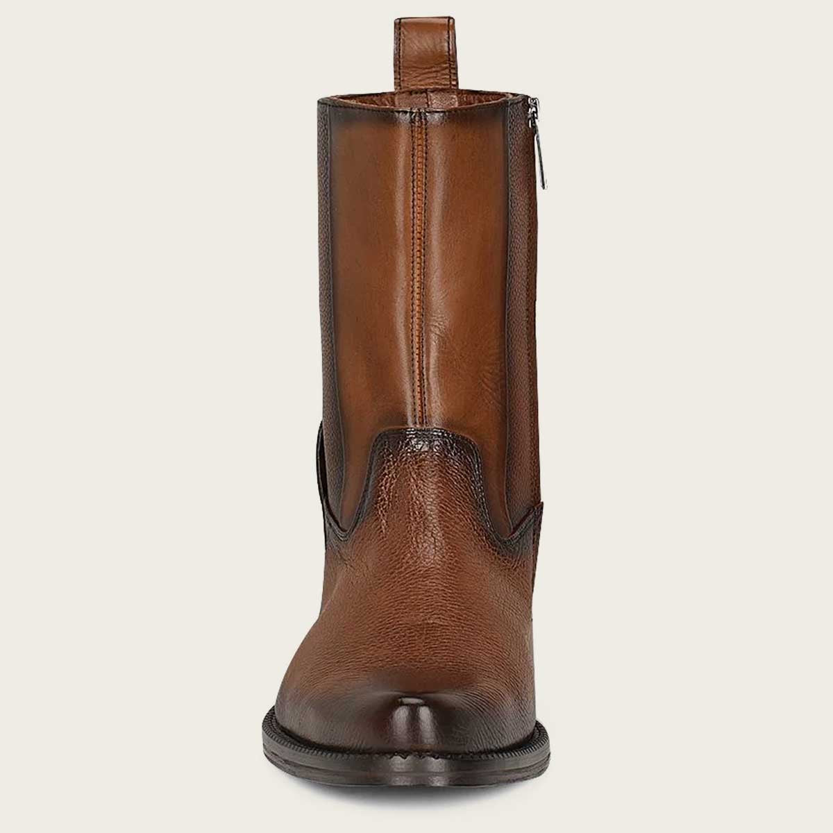 Franco Cuadra Hand-painted honey deer leather boot