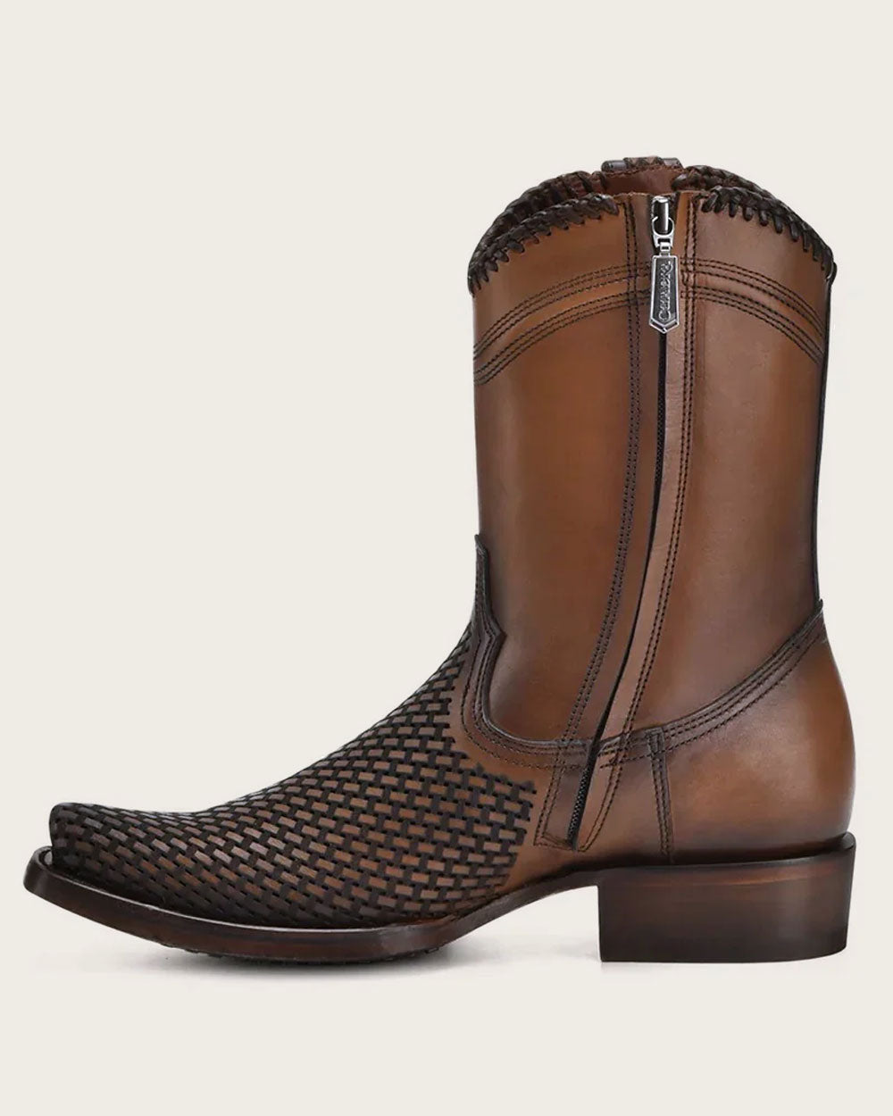 Cuadra Men’s Denver Brown Láser & Woven Narrow Square Toe