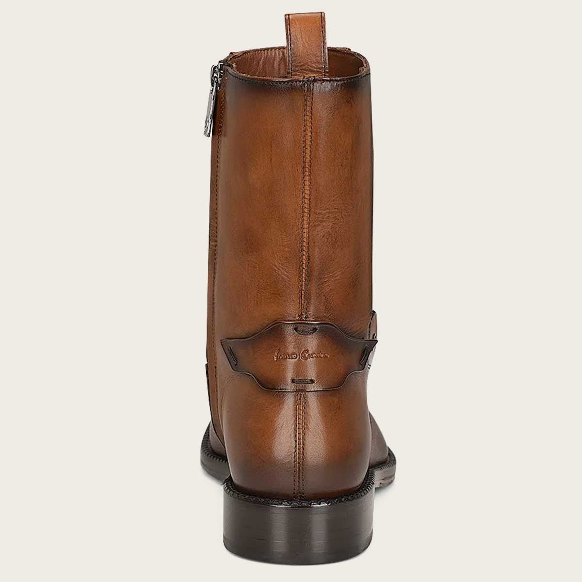 Franco Cuadra Hand-painted honey deer leather boot