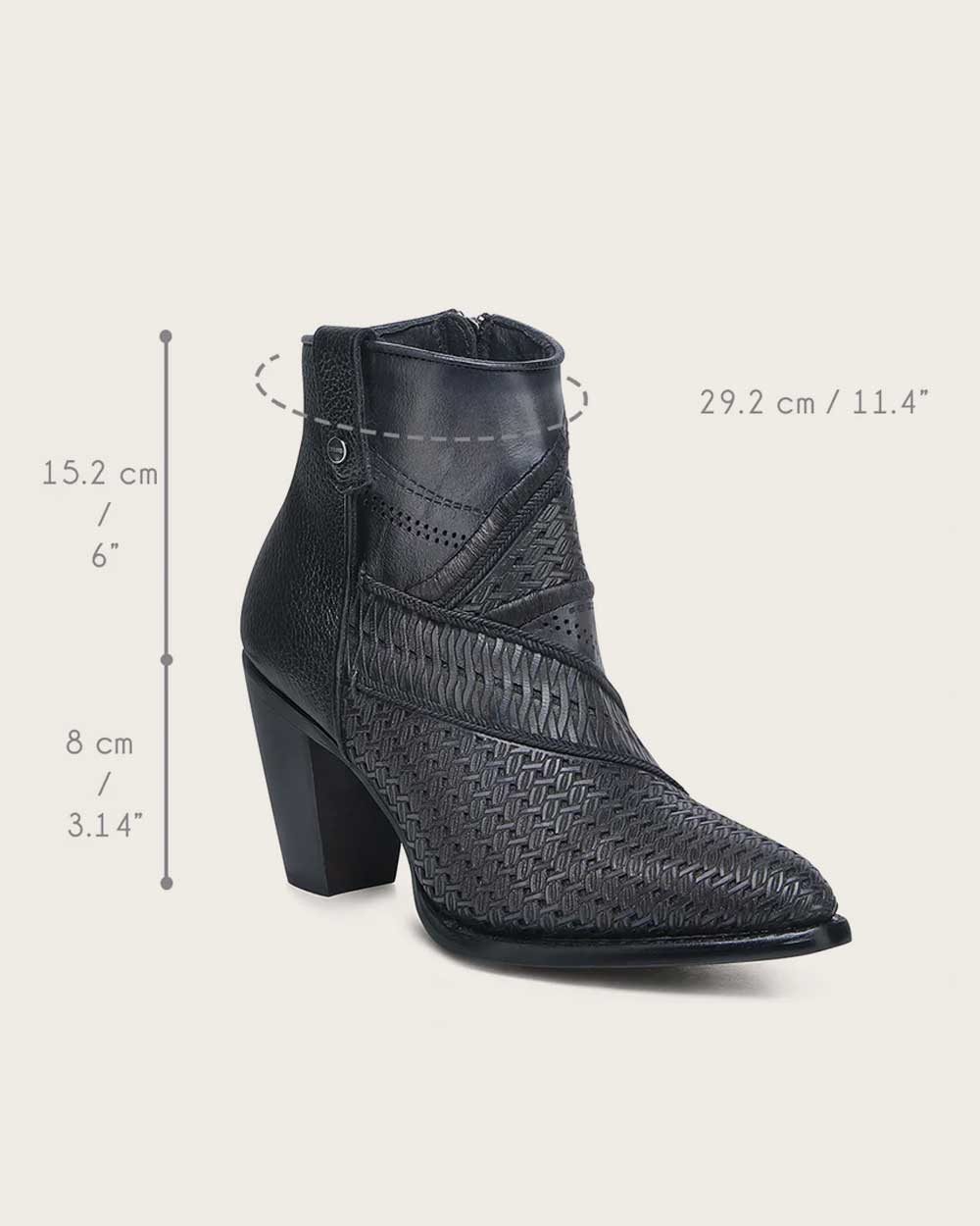 Cuadra Women’s Oxford Láser & Embroidery & Studs & Zipper Round Toe