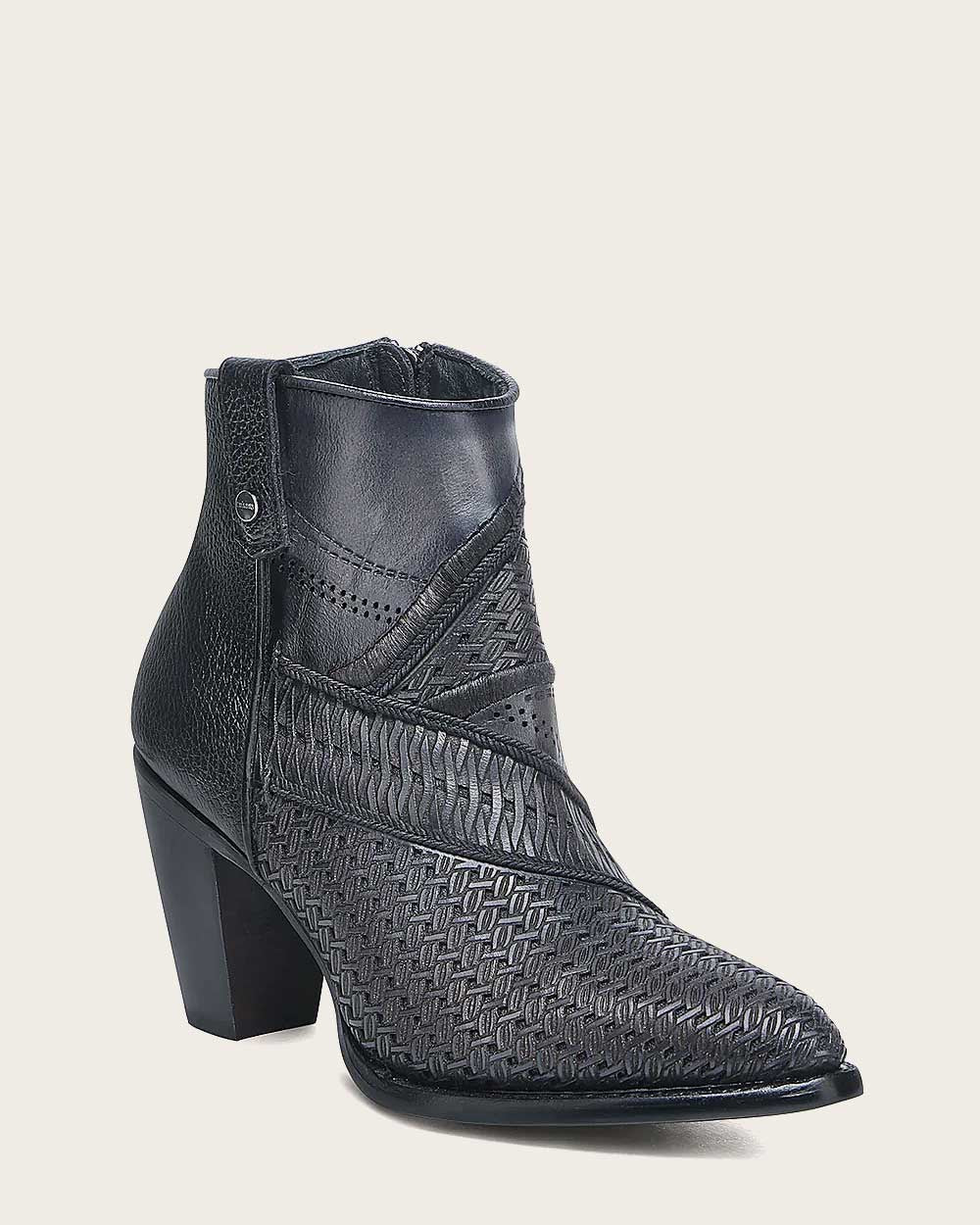 Cuadra Women’s Oxford Láser & Embroidery & Studs & Zipper Round Toe