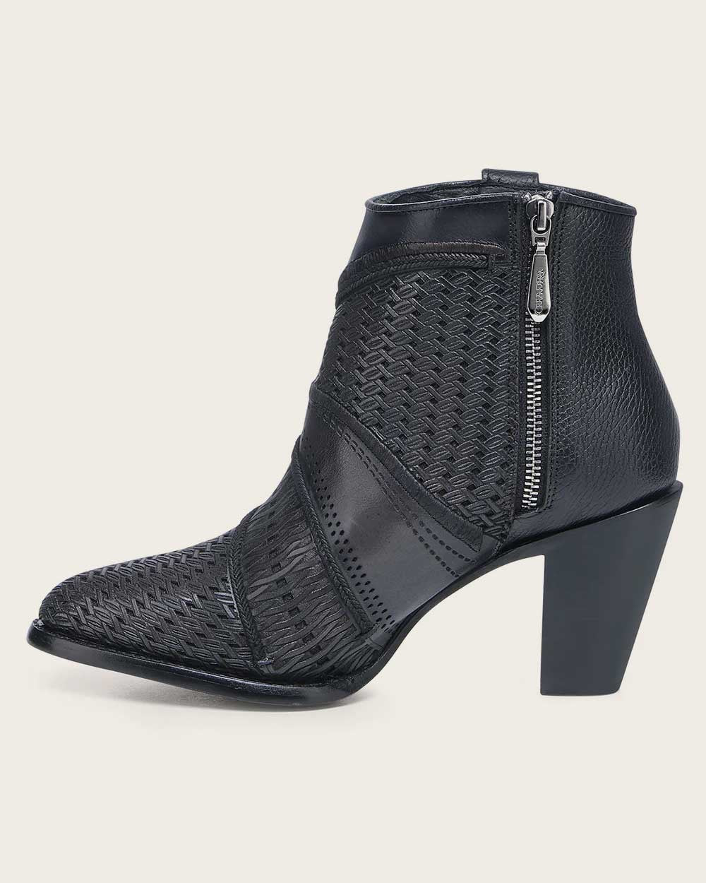 Cuadra Women’s Oxford Láser & Embroidery & Studs & Zipper Round Toe