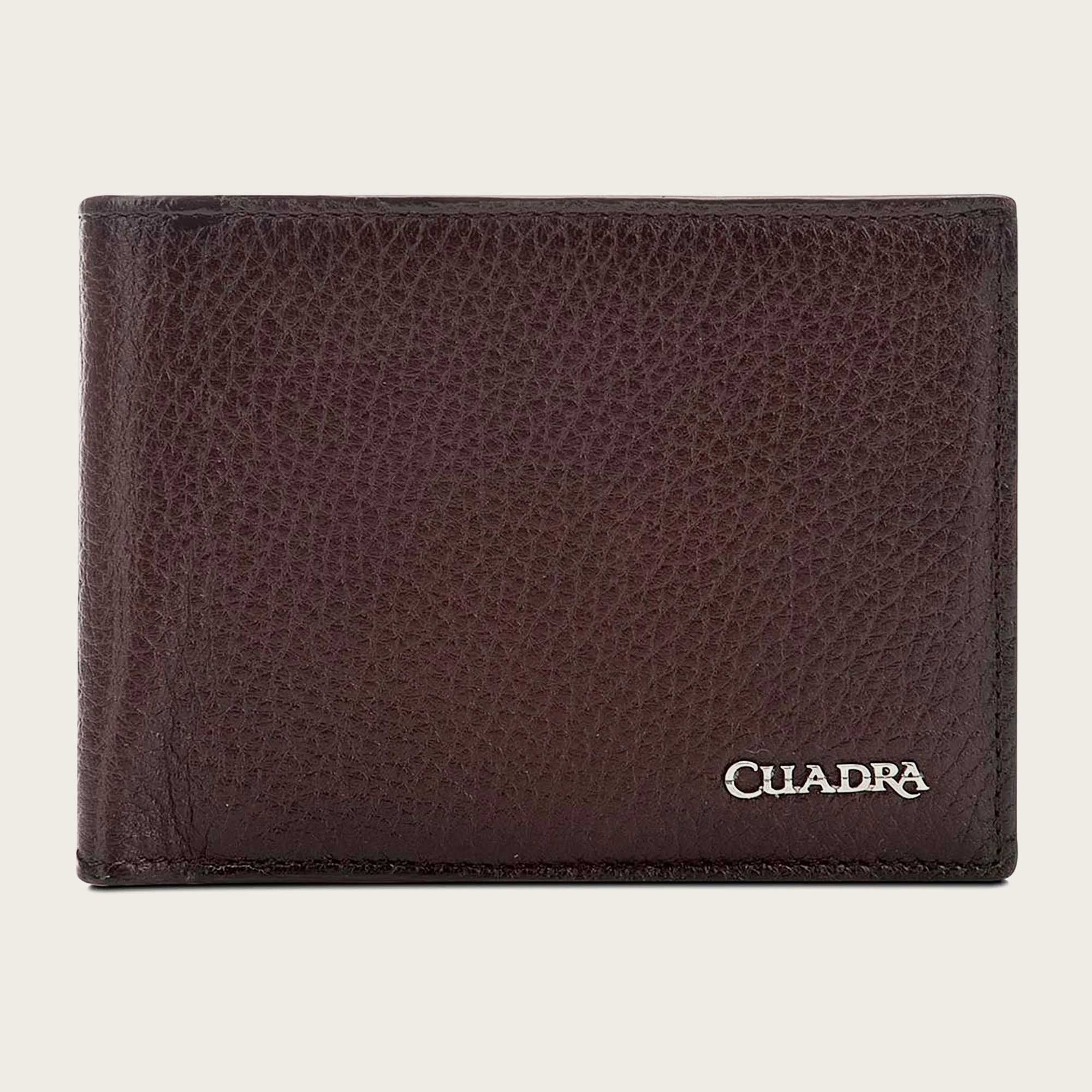 Cuadra Brown Deer Stitching Wallet