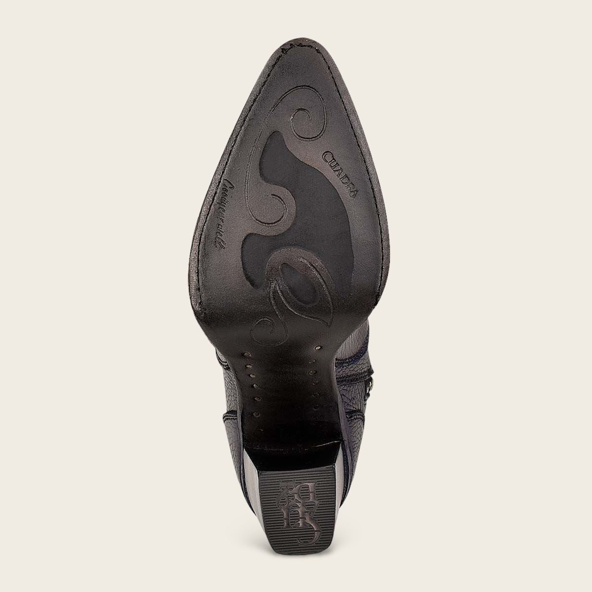 Cuadra High black leather western boot