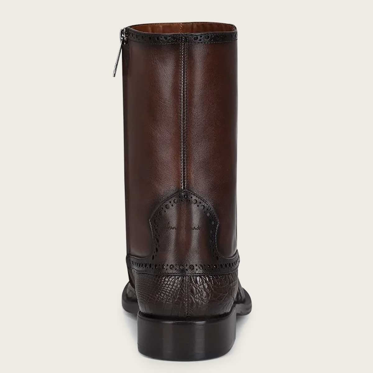 Cuadra Men’s Hand-painted Brown Caiman boot