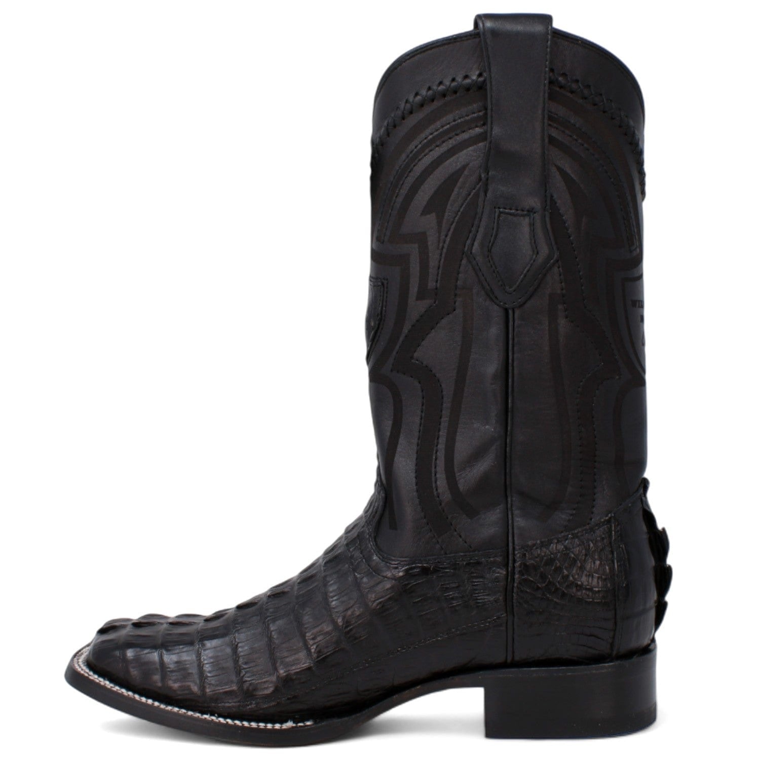 Wild West Boots Caimán Tail Burgundy Square Toe