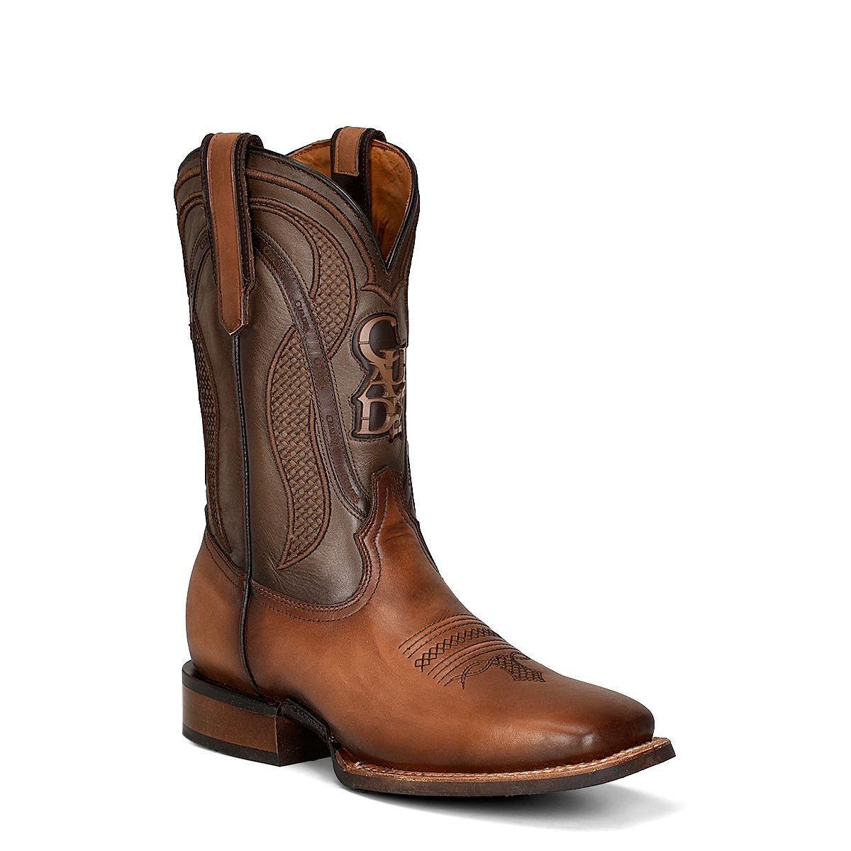 Walnut Rodeo Leather Boot - Navy main image 1