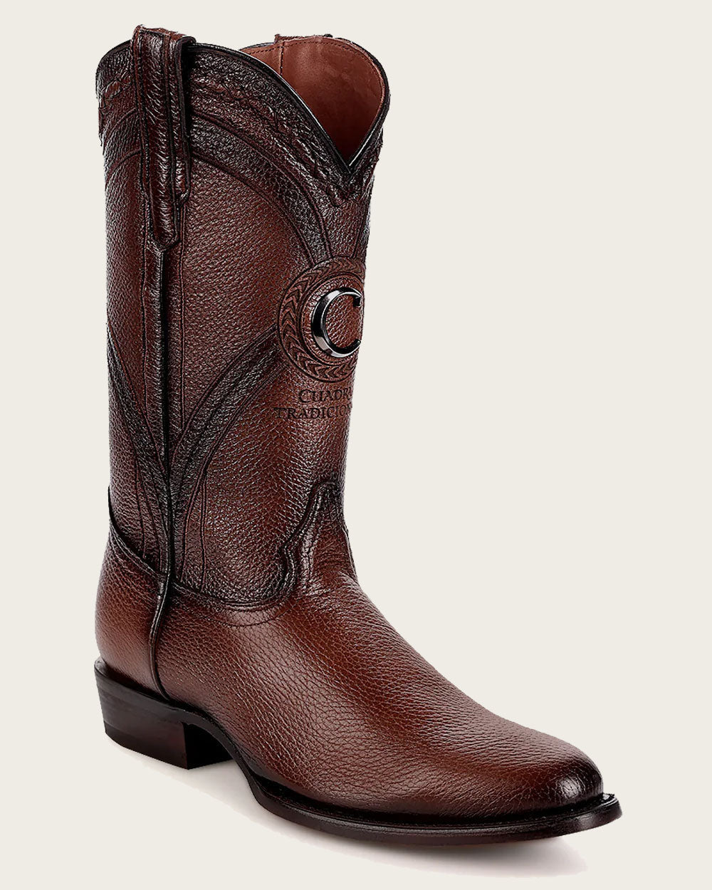 Cuadra Men’s Honey Deer Embroidery & Woven J Toe Boot