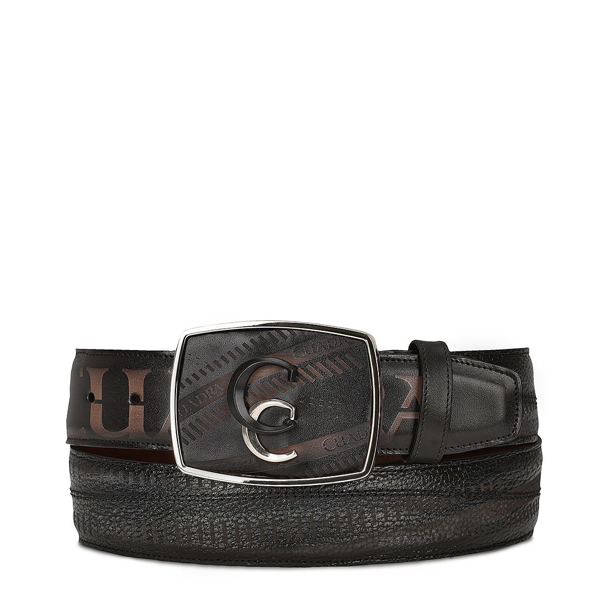 Cuadra Grey Bovine Leather Belt