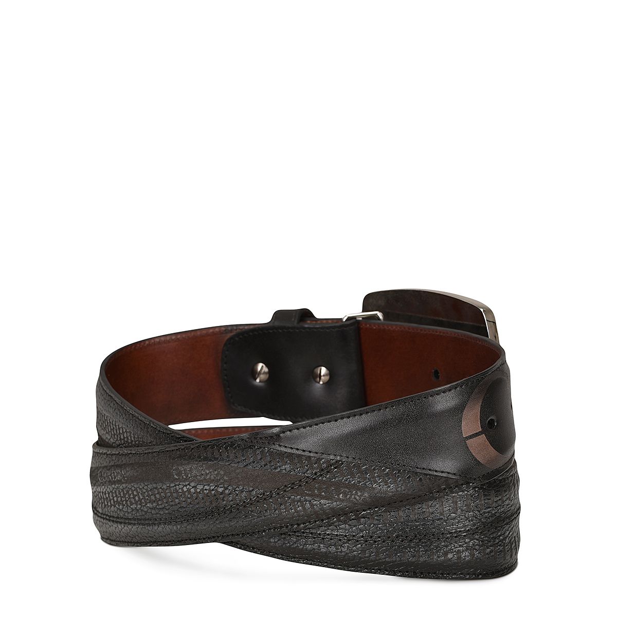 Cuadra Grey Bovine Leather Belt