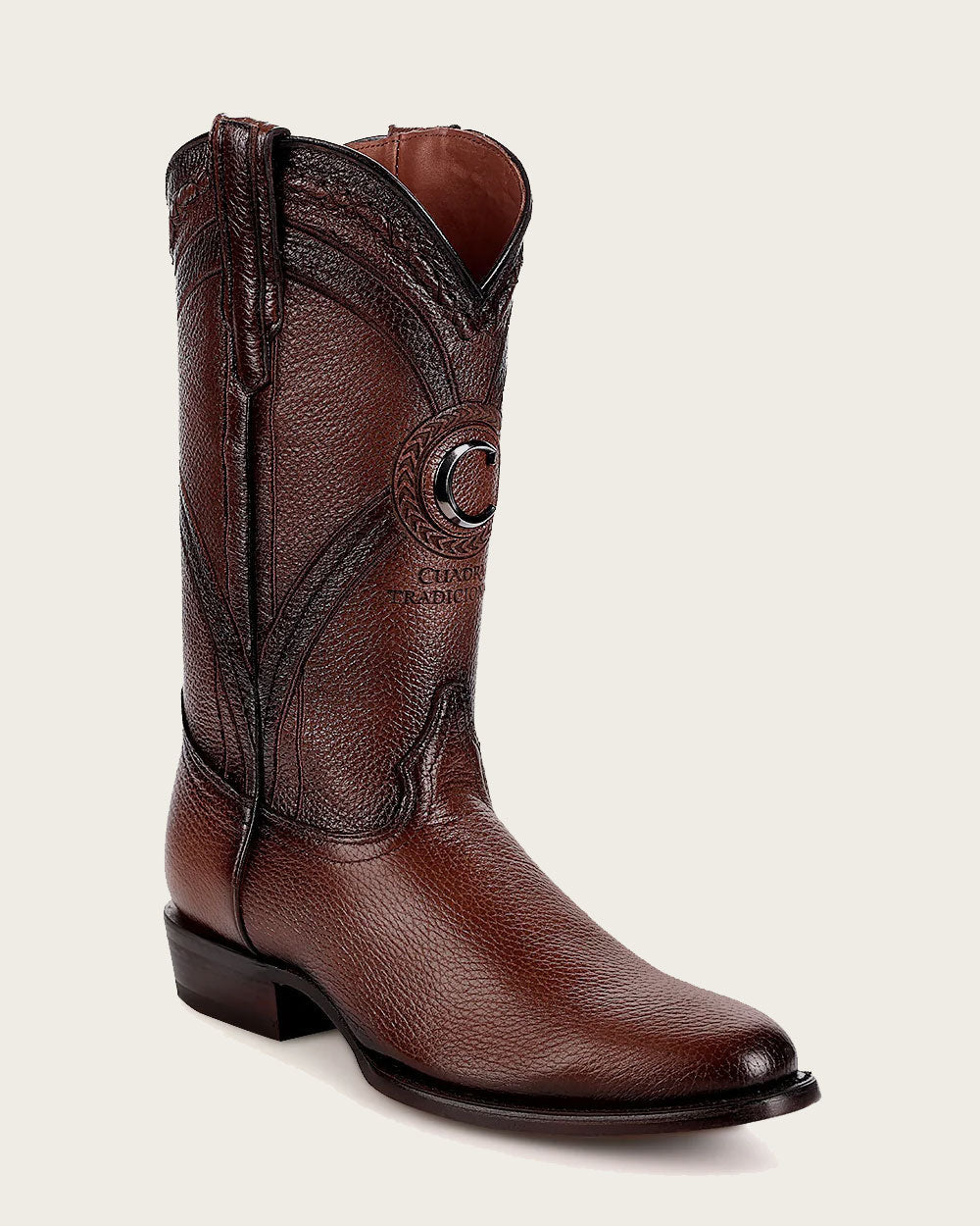 Cuadra Men’s Honey Deer Embroidery & Woven J Toe Boot