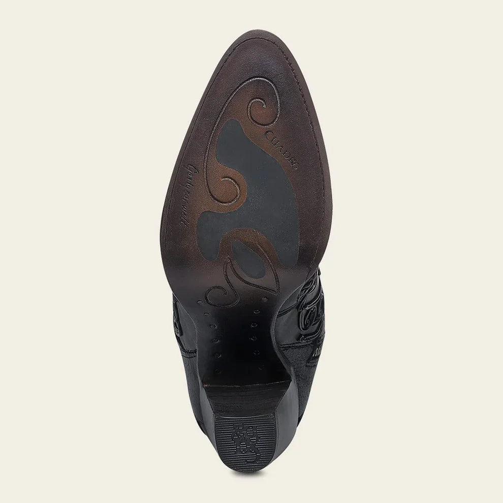 Cuadra Ladies Boot Chocolate Zipper Round Toe