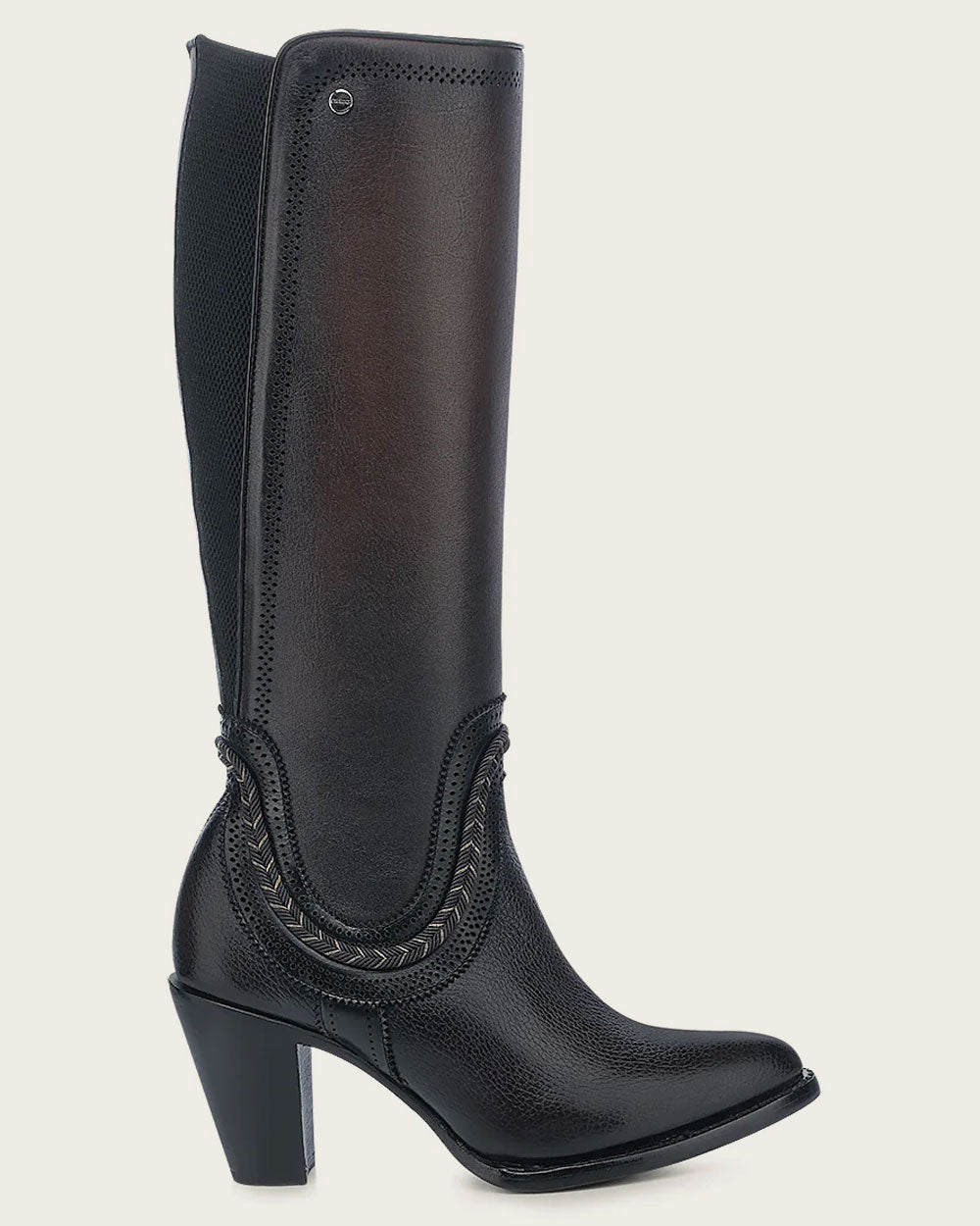 Cuadra Women’s Chocolate Zipper & Elastic Round Toe