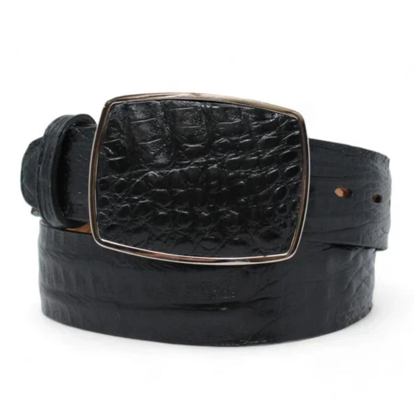 Black Caiman Western Belt