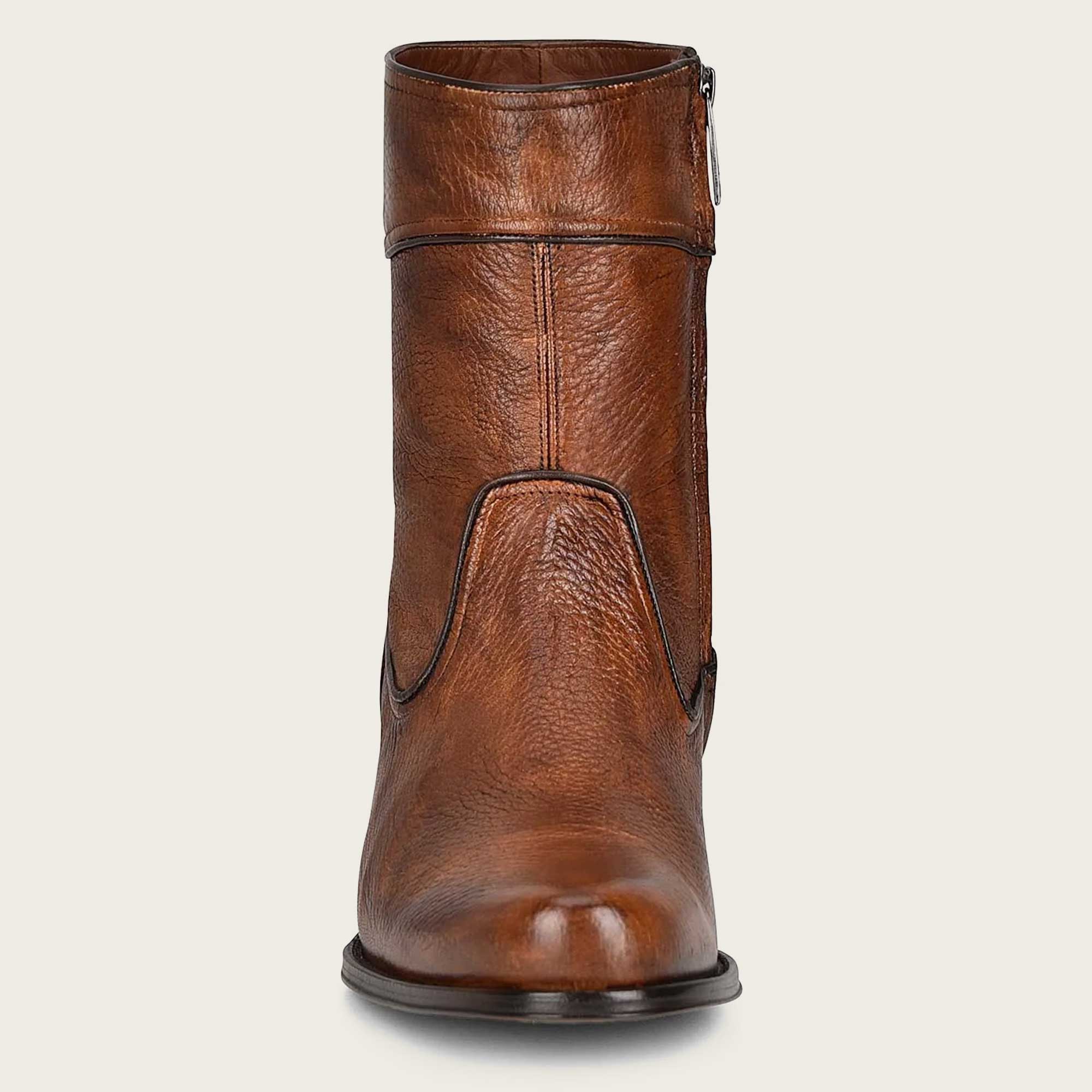 Cuadra Men's Almond Deer Zipper Round Toe