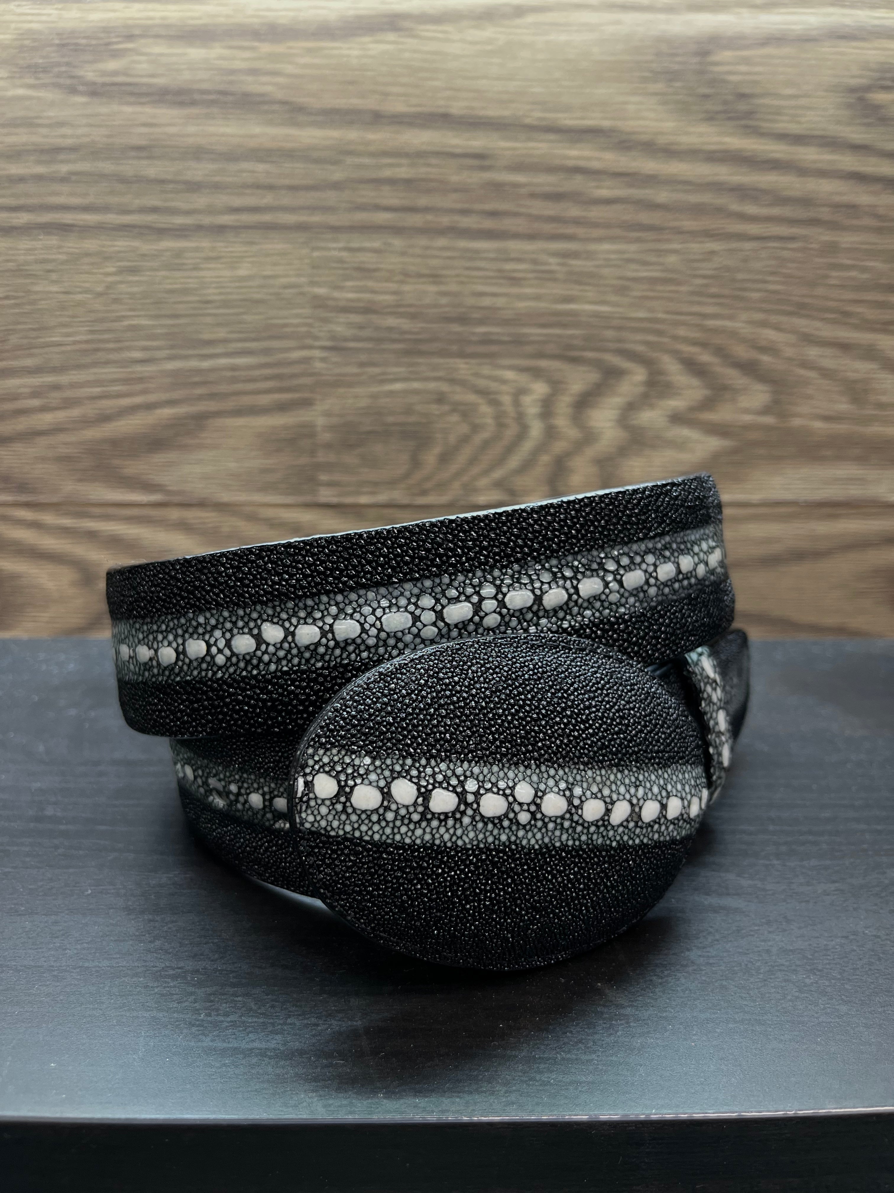 Men’s Black Stingray belt