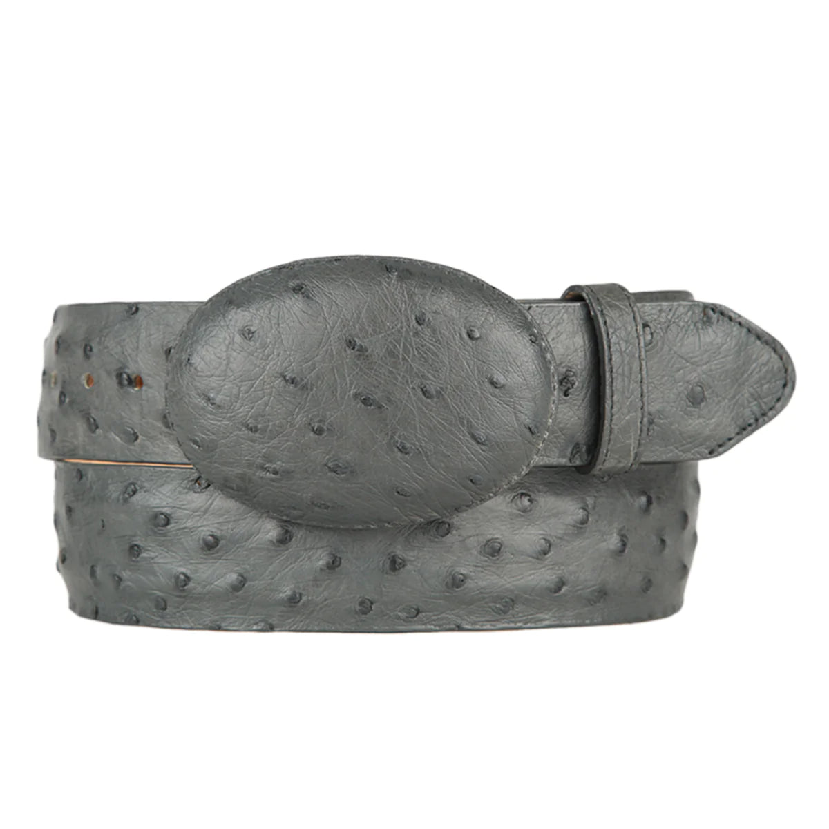 Grey Ostrich Western Belt