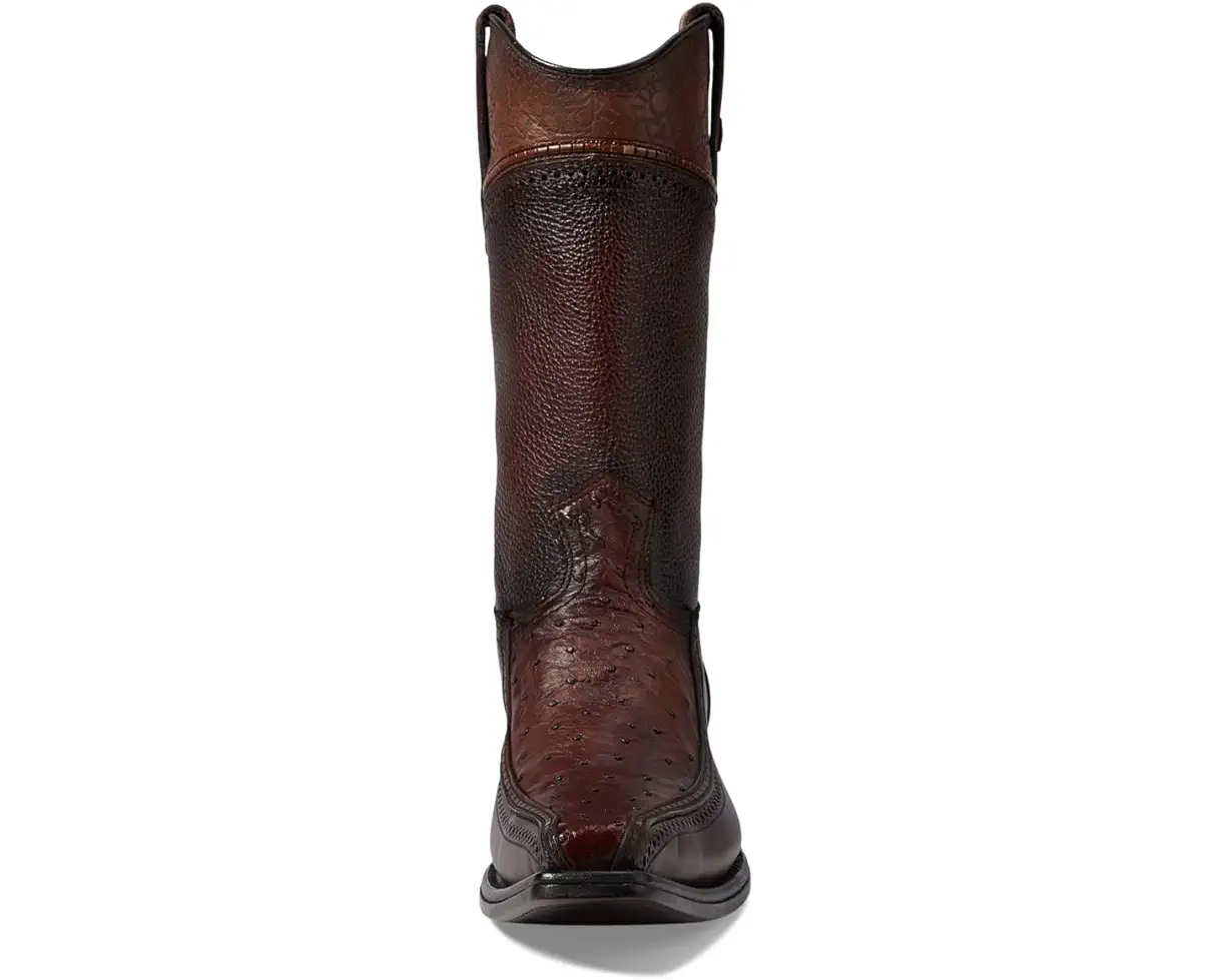 Cuadra Men’s Moroni Chestnut Ostrich Laser Narrow Square Toe