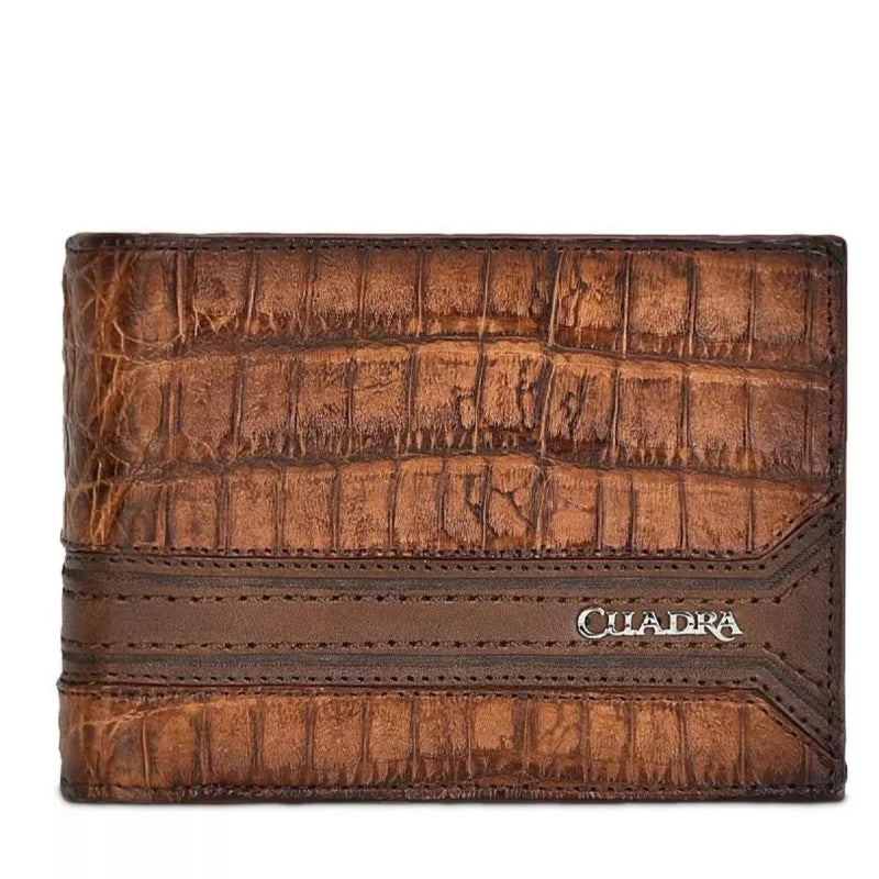 Cuadra Men’s Bali Honey Caiman Wallet