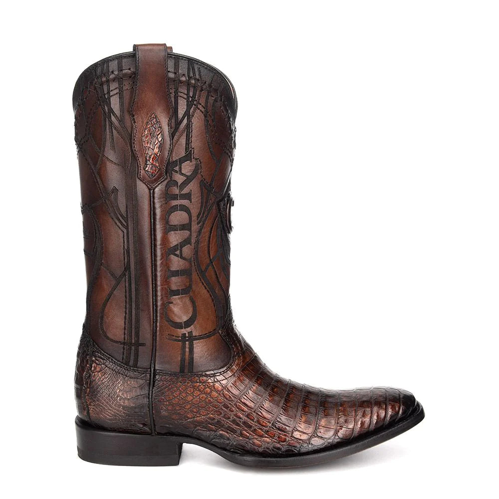 Cuadra Men's Paris Brown Caiman French Toe Western Boots