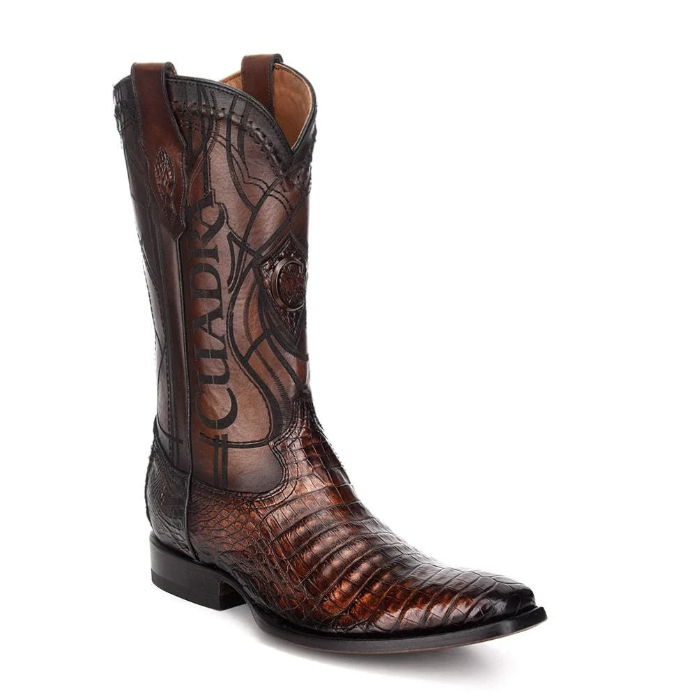 Cuadra Men's Paris Brown Caiman French Toe Western Boots